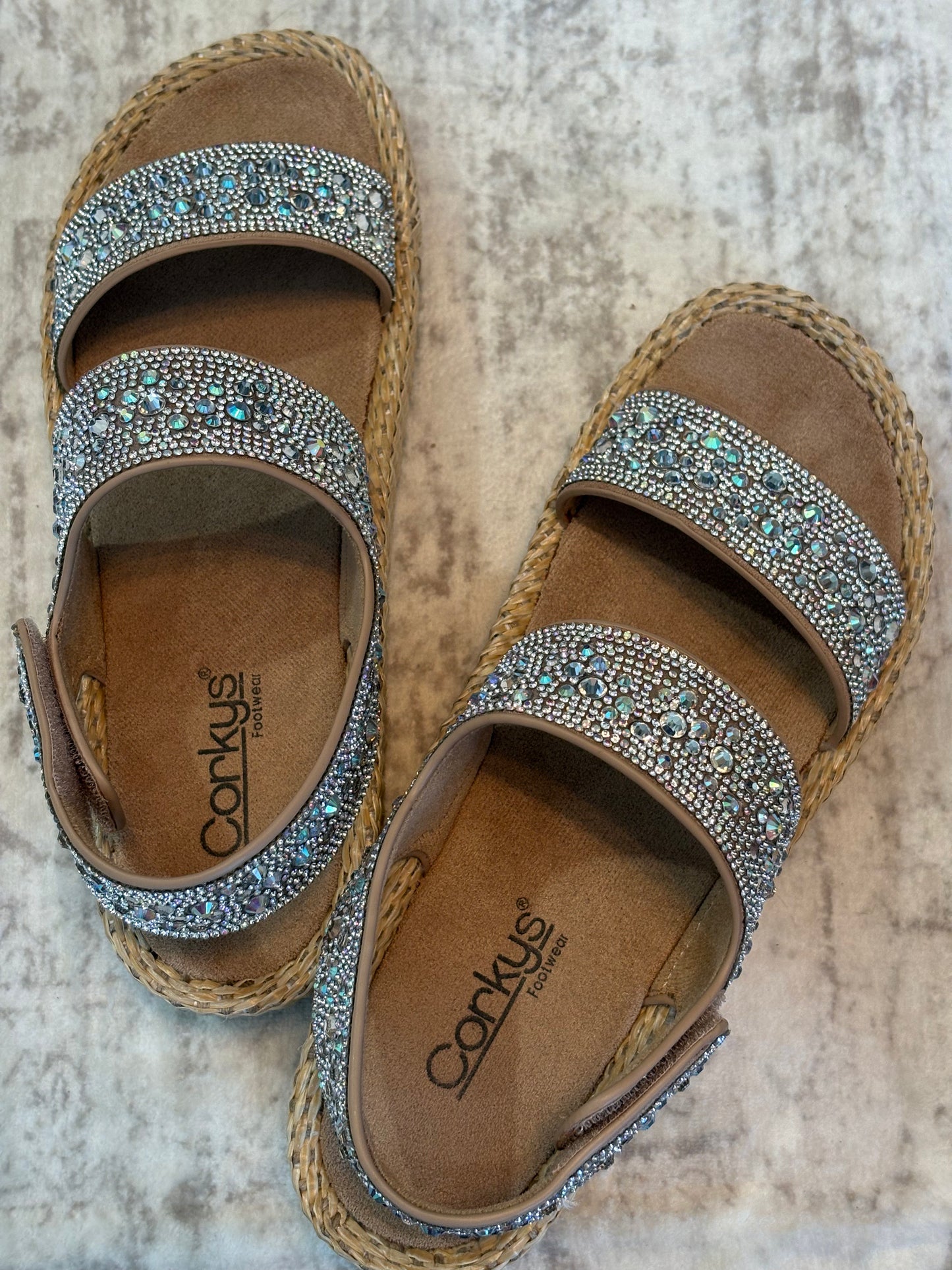 Corky's Clear Rhinestones Heatwave Sandals
