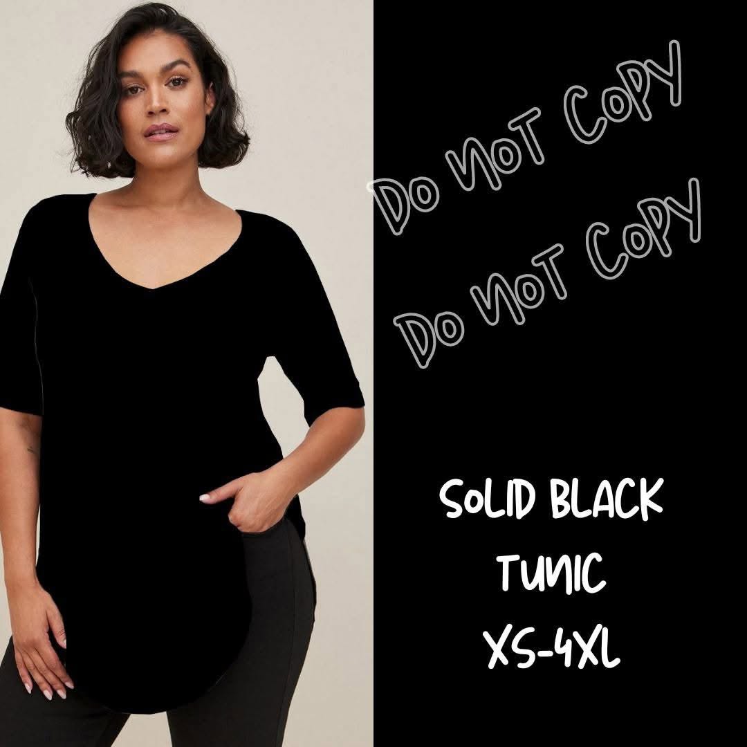 Solid Black Tunic