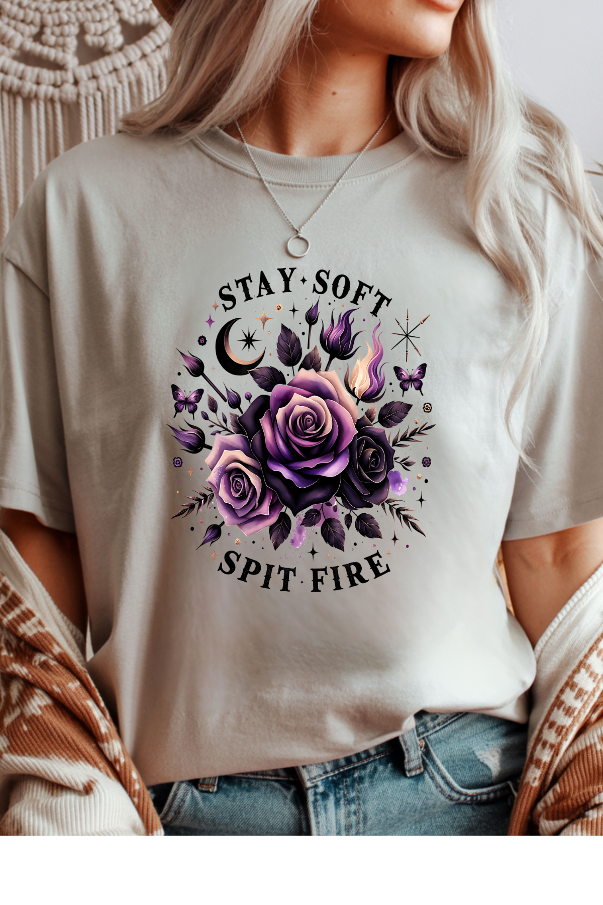 Stay Soft Spit Fire Graphic Tee