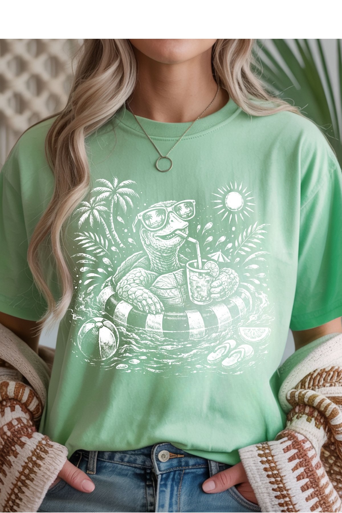 Summer Turtle Graphic Tee