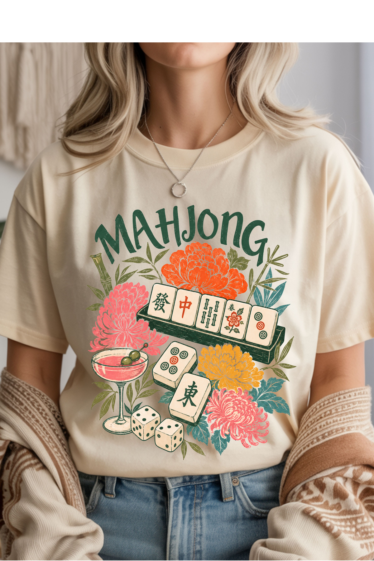 Mahjong Graphic Tee