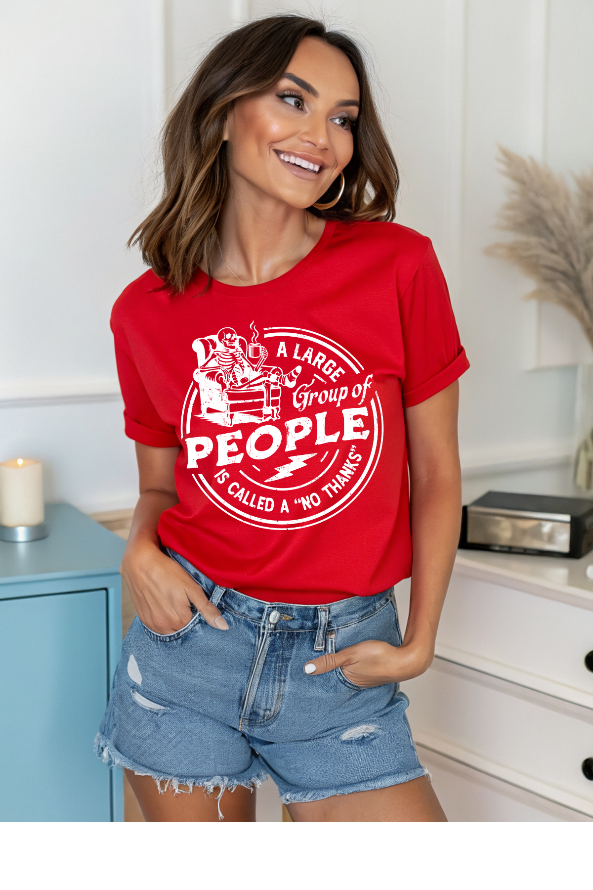 Large Crowd, No Thanks Graphic Tee