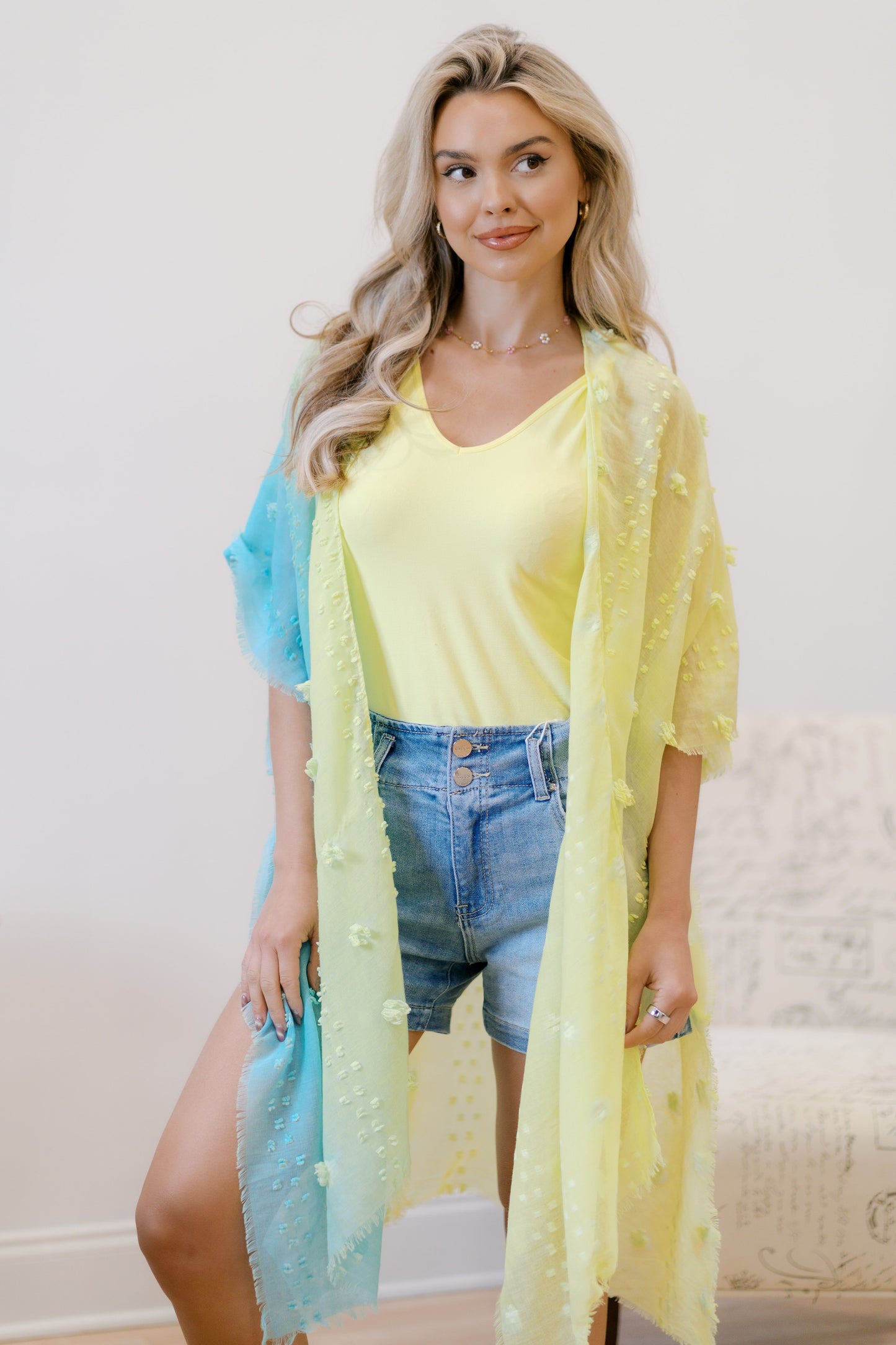 Lemonade Breeze Kimono