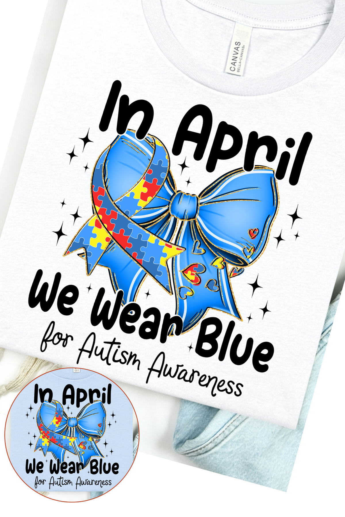 We wear Blue T-Shirt