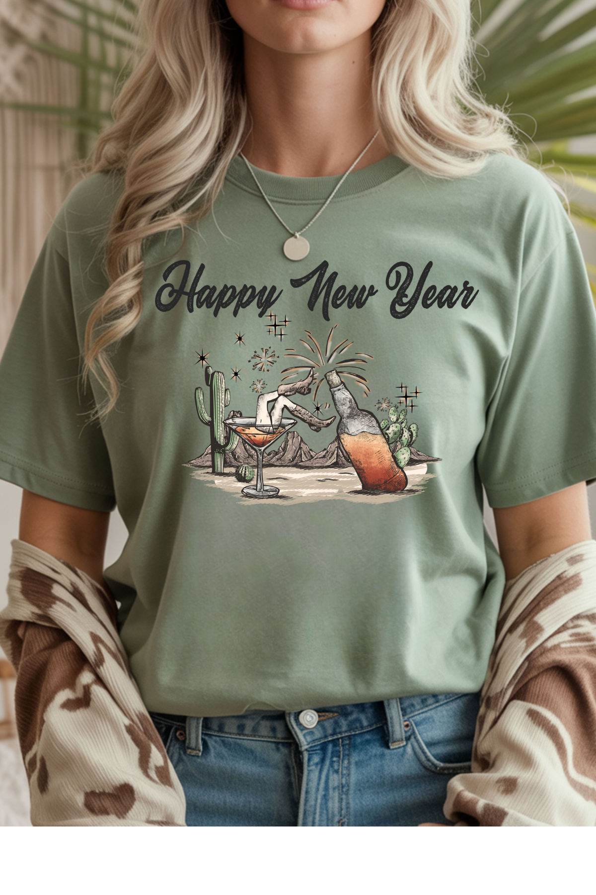Cowgirl New Year Graphic Tee