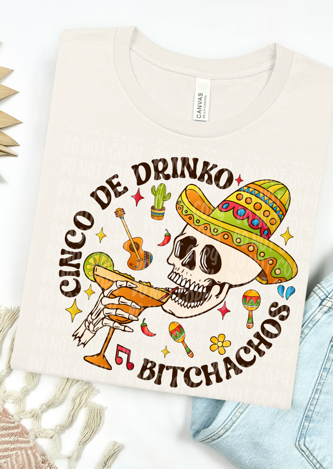 Skull Mariachi Party Bella Canvas T-Shirt