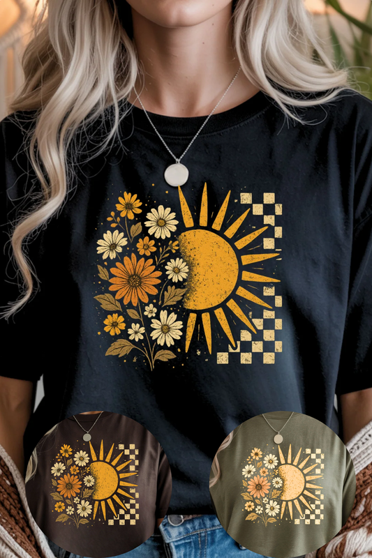 Floral Sun Graphic Tee