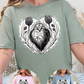 Floral Heart Graphic Tee