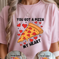 Pizza My Heart Graphic Tee