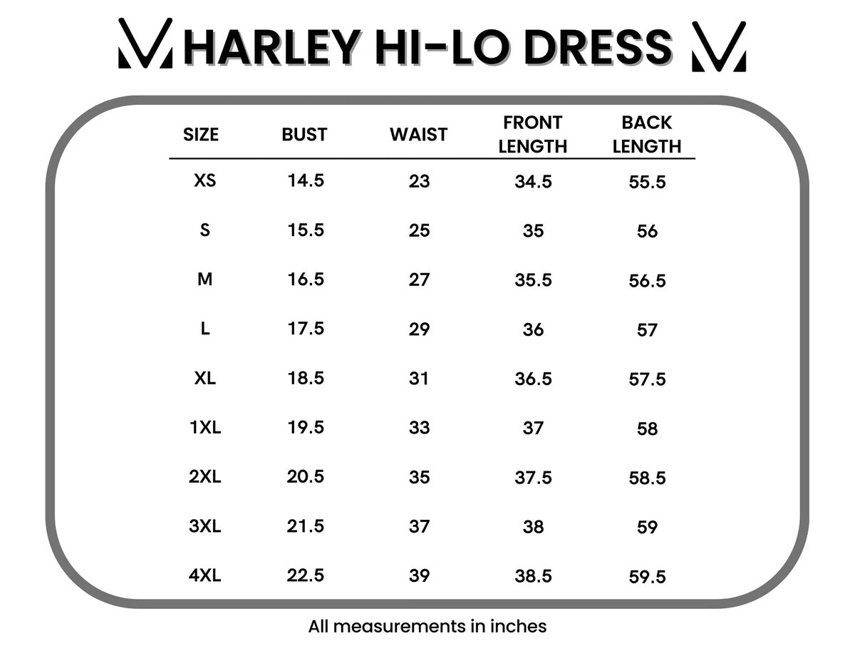 Harley High-Low Dress - Navy Citrus by Michelle Mae