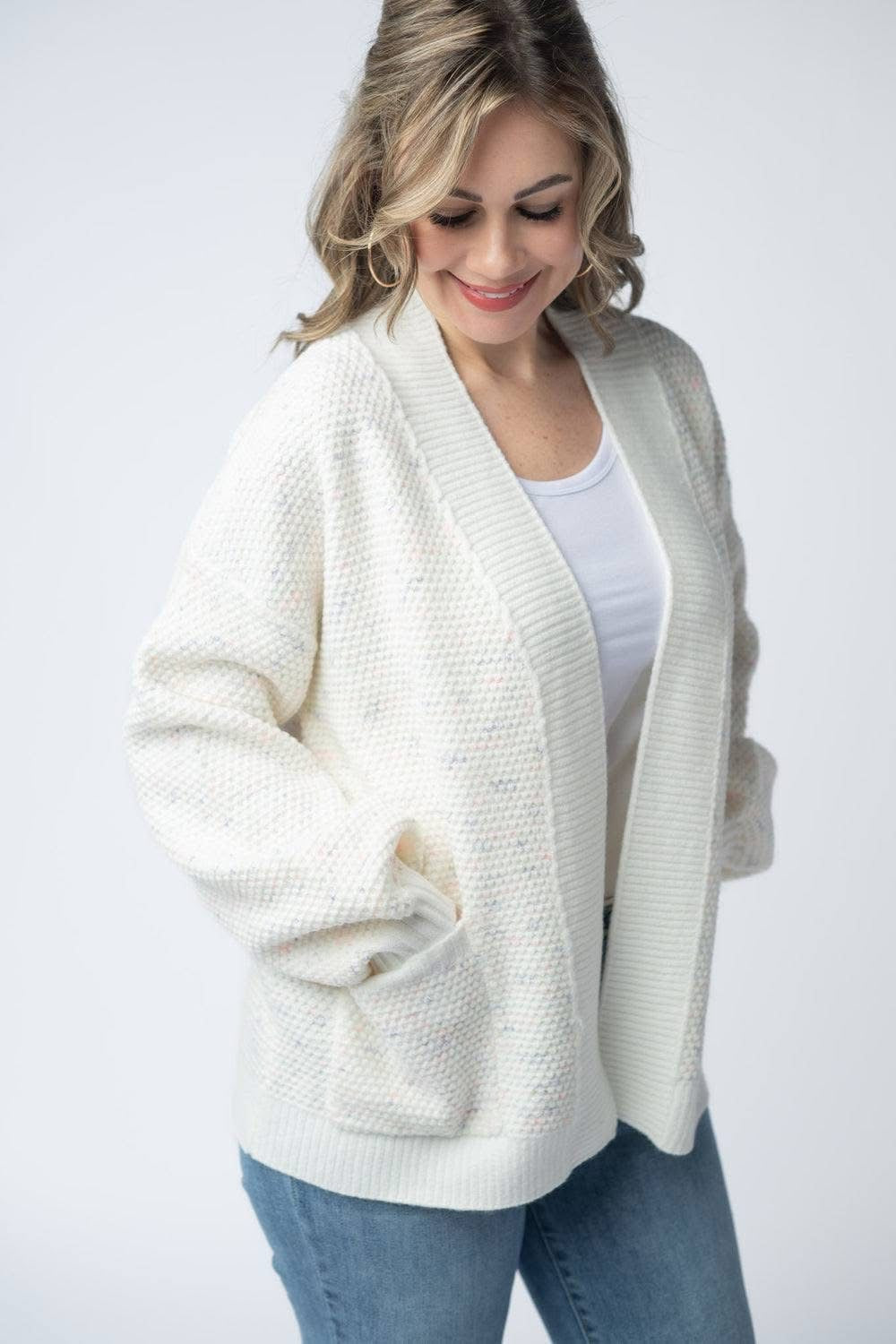 Kinsley Cardigan - Purple, Pink, and Green -FINAL SALE