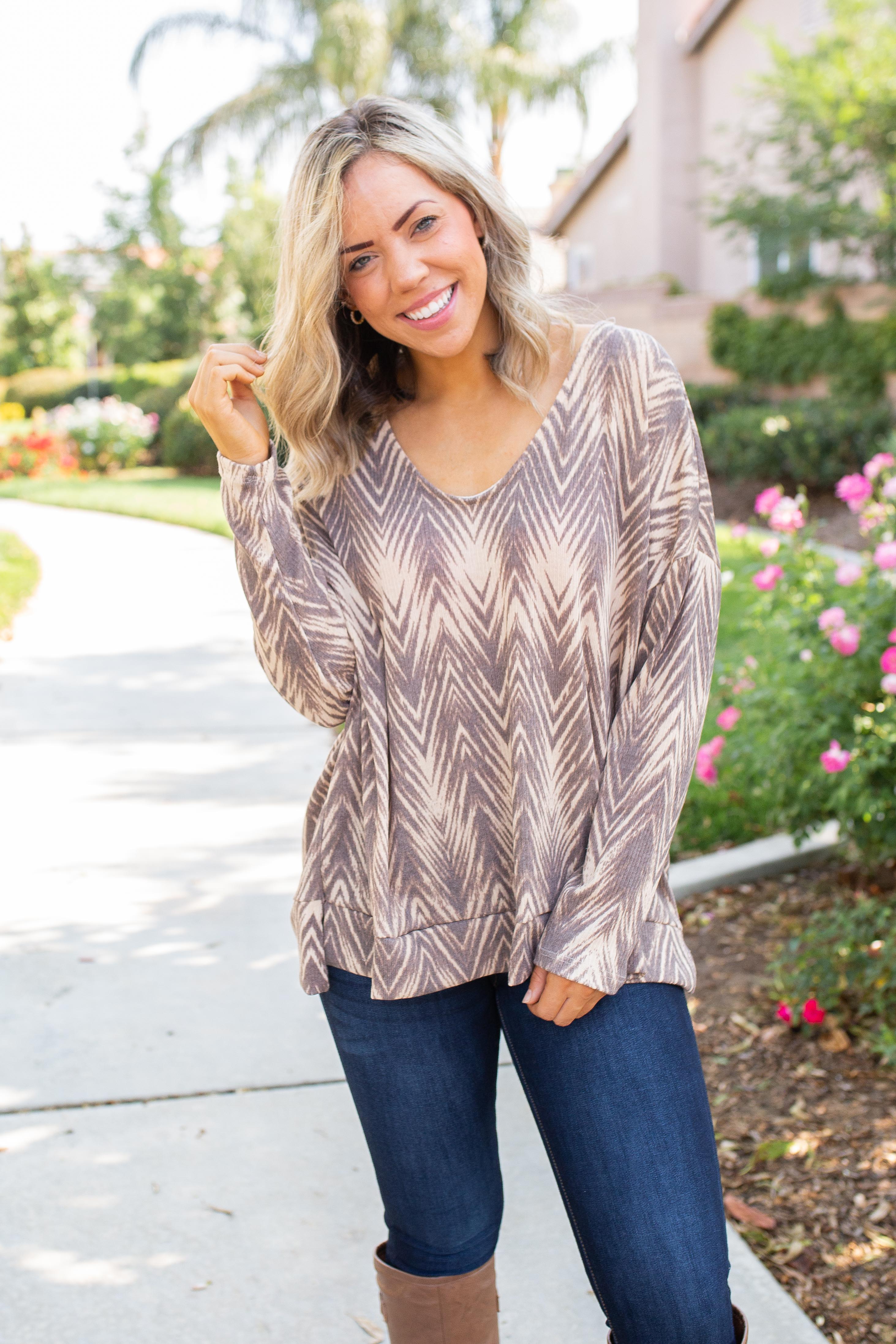 Chocolate Delight Long Sleeve Top