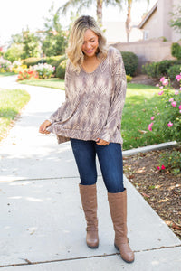 Chocolate Delight Long Sleeve Top