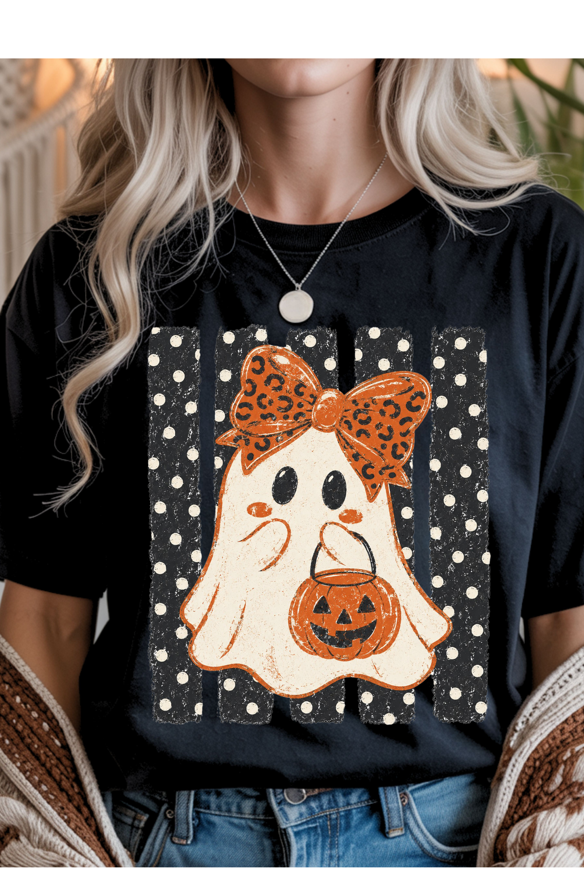 Bow Ghost Graphic Tee
