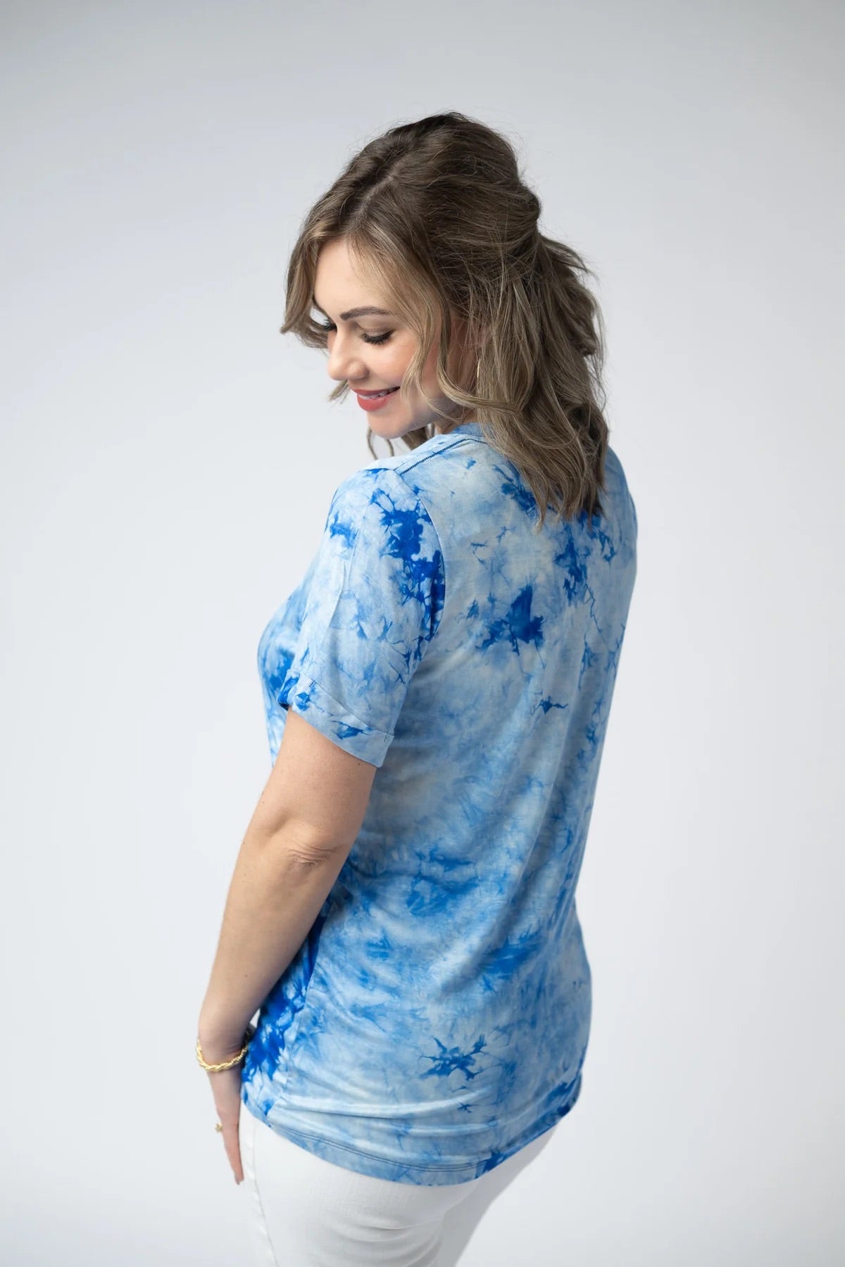 Sophie Top Tie Blue Dye by Michelle Mae