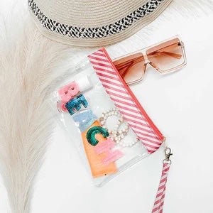 Sequin Sparkler Clear Pouch