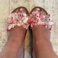Corky's White Floral Wildflower Wedges