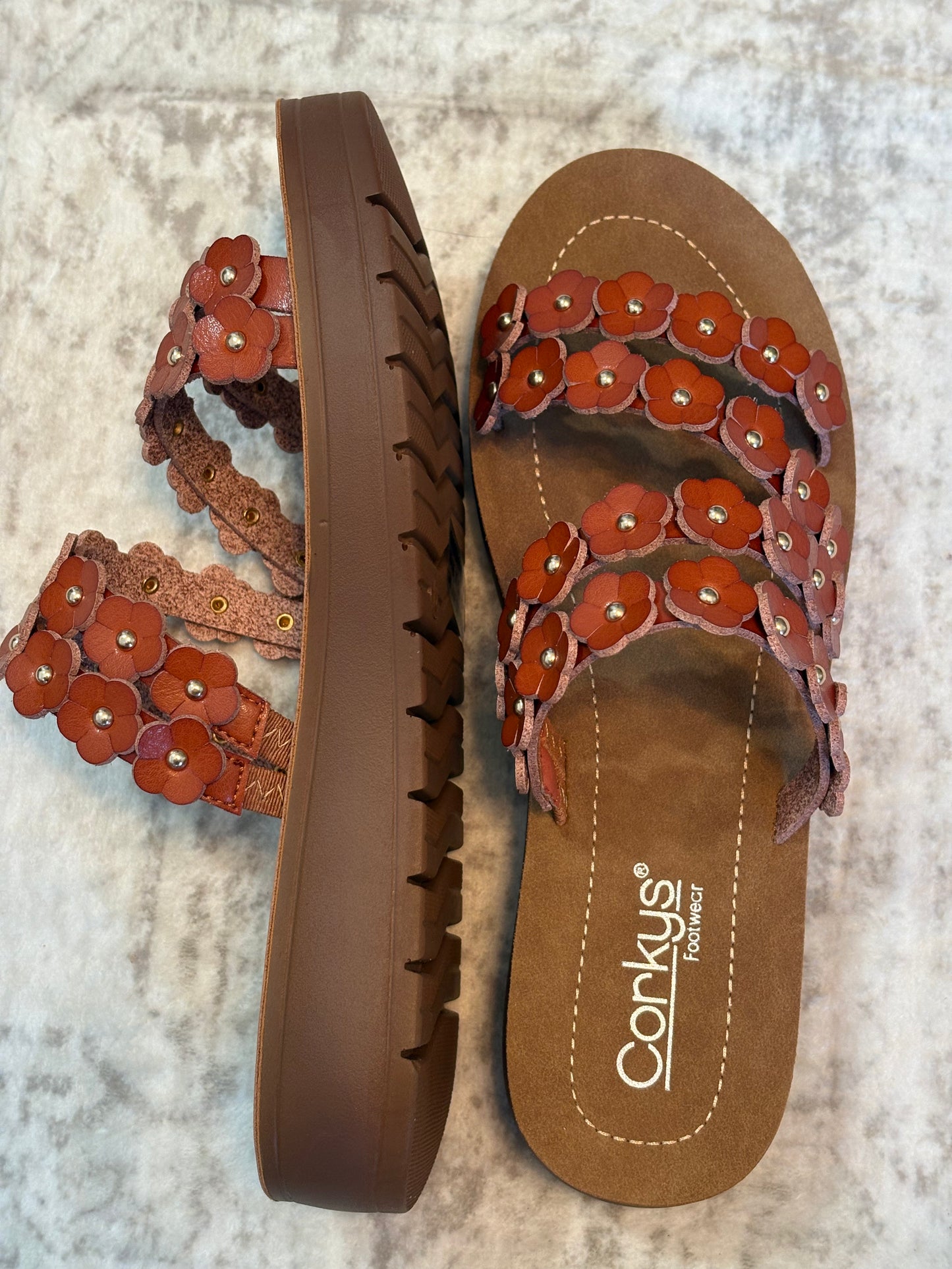 Corky's Cognac Garden Party Sandals