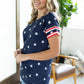 Kylie Tee - Navy Stars and Stripes by Michelle Mae
