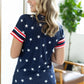 Kylie Tee - Navy Stars and Stripes by Michelle Mae