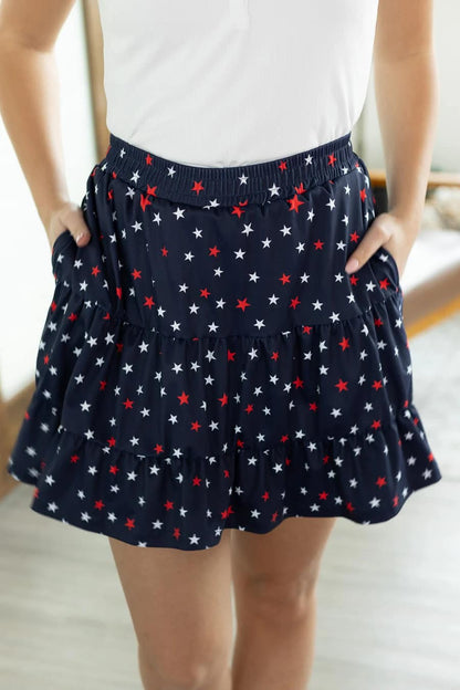 Shelby Stars Skort by Michelle Mae