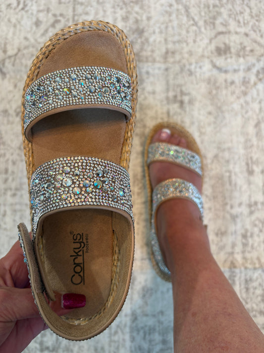 Corky's Clear Rhinestones Heatwave Sandals