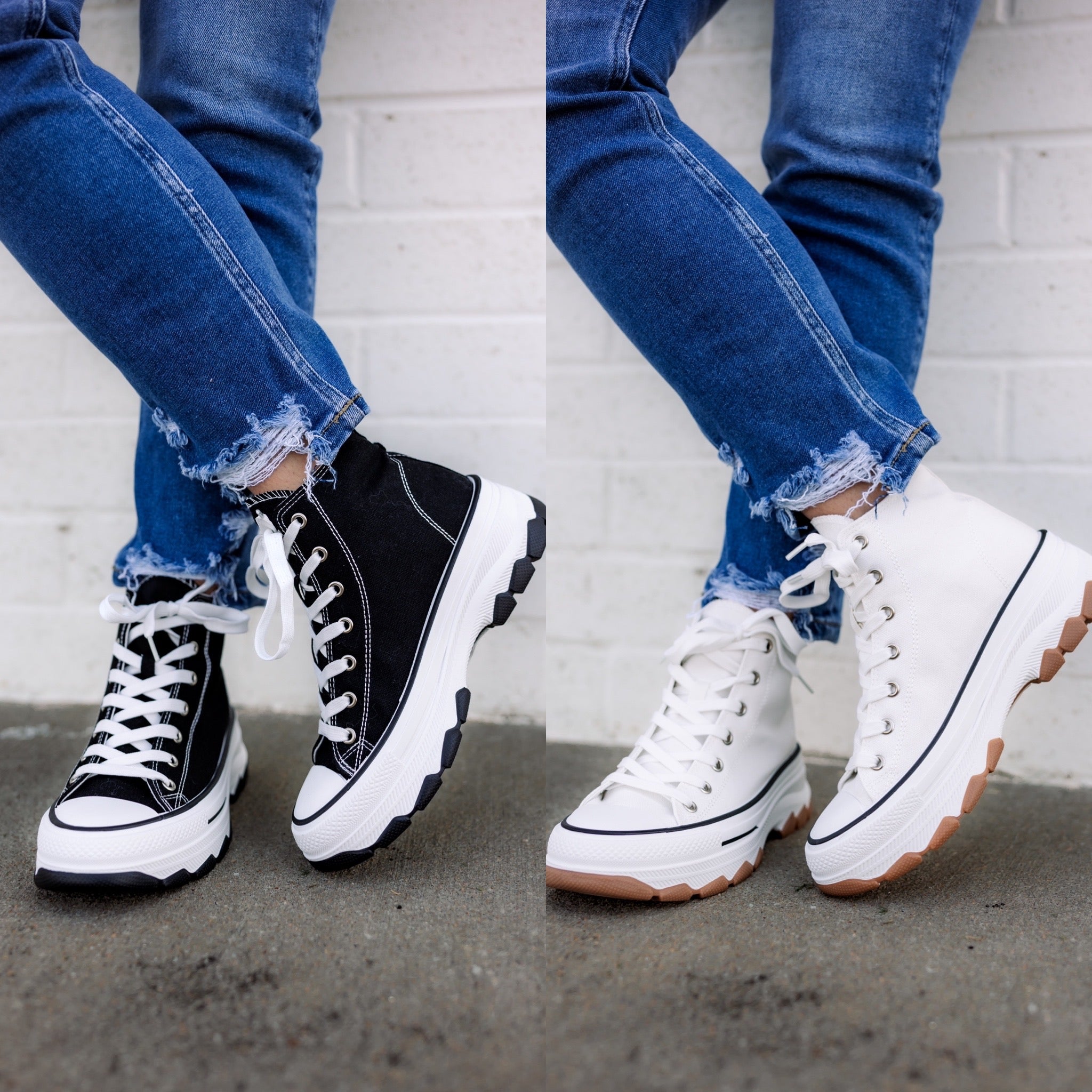 Stella Lace up High-top Sneakers