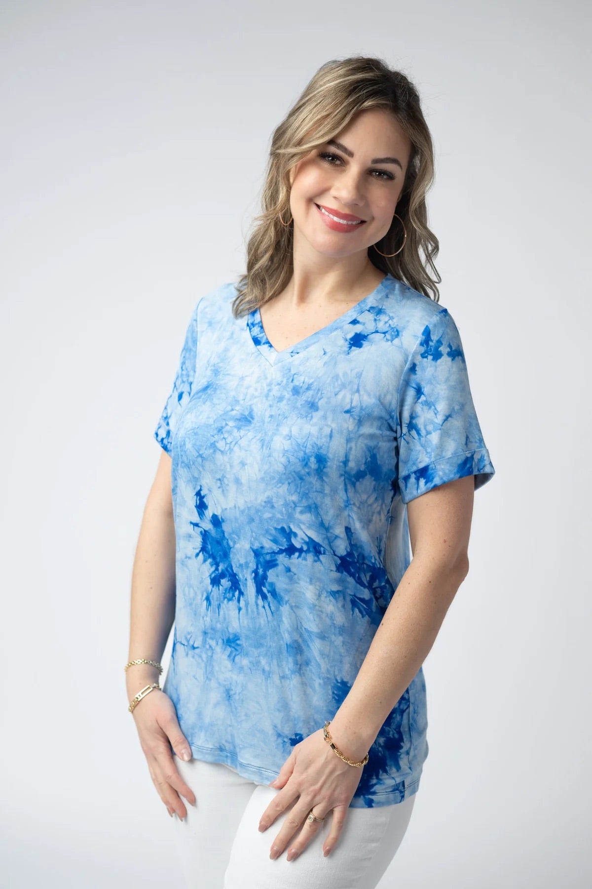 Sophie Top Tie Blue Dye by Michelle Mae