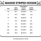 Maddie Striped Hoodie - Purple