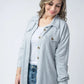 Brenna Button Down Top - Teal, Denim, Purple and Grey FINAL SALE.