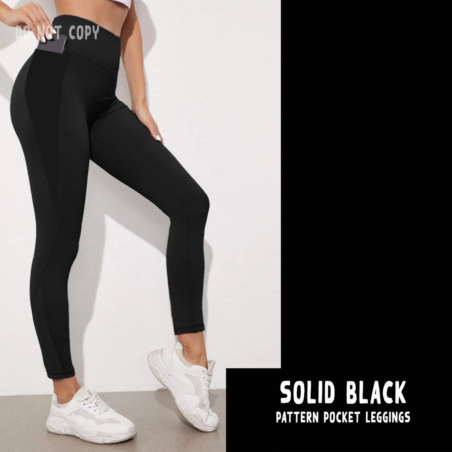 Solid Black Pocket Capris