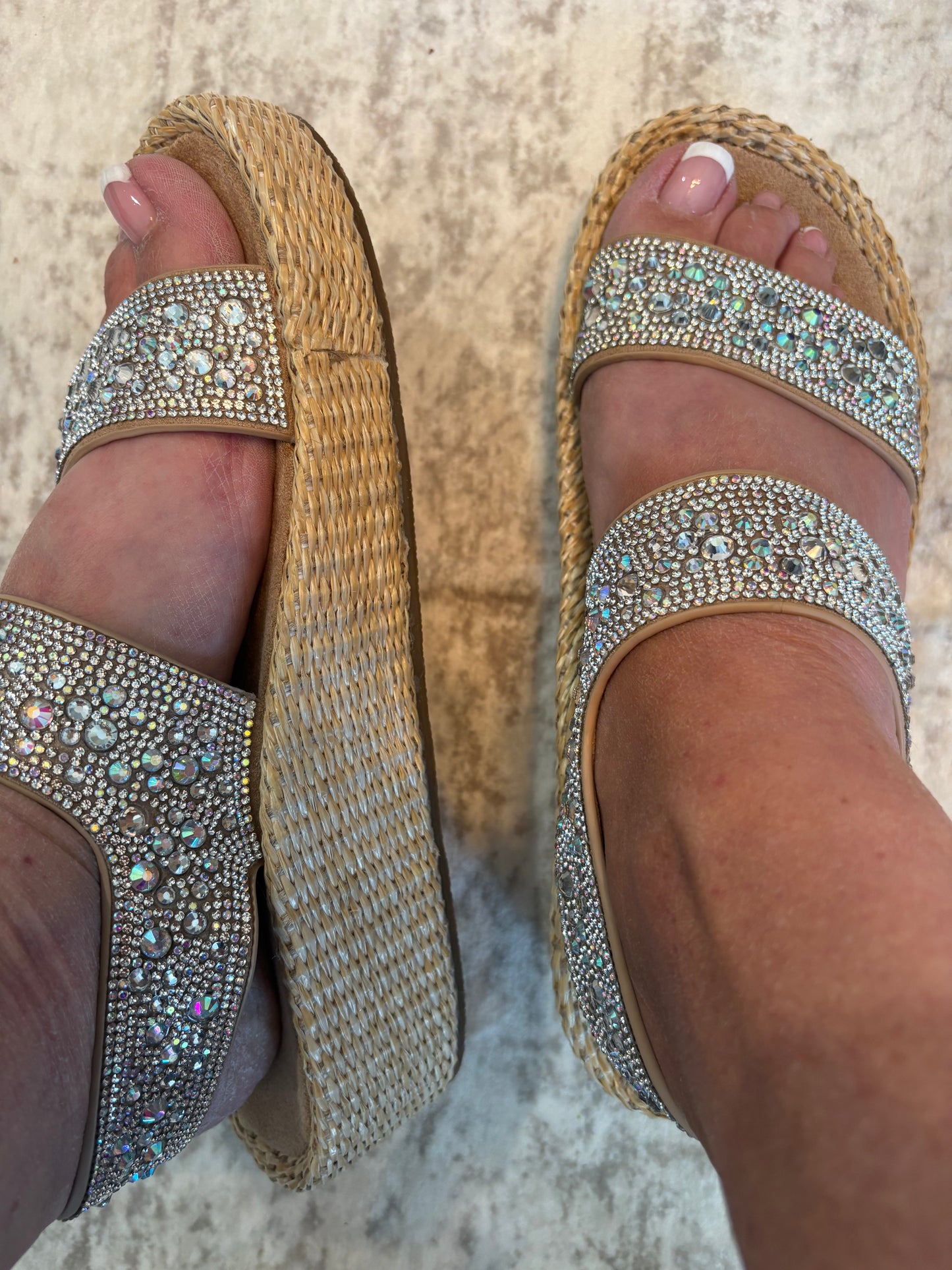 Corky's Clear Rhinestones Heatwave Sandals