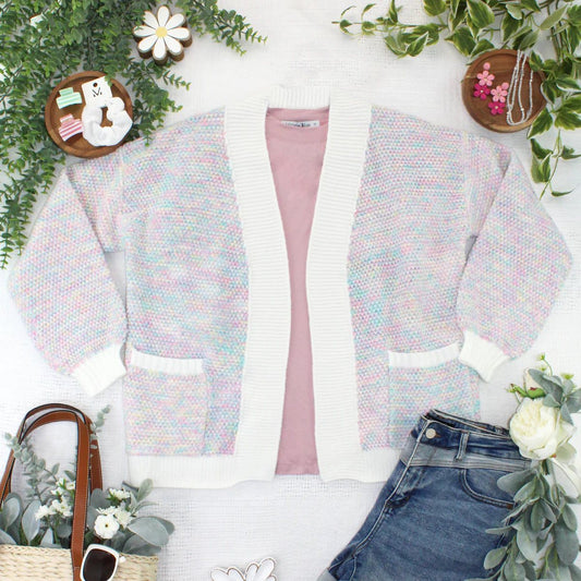 Kinsley Cardigan - Bright Pastel Mix FINAL SALE