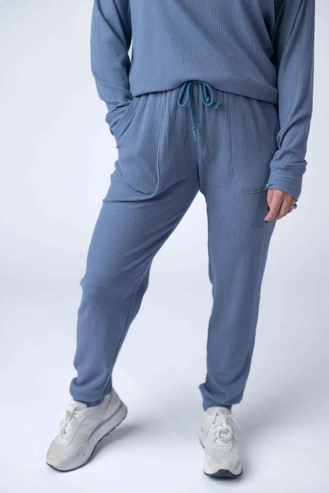 Corrine Joggers - Coral, Denim, Light Grey and Emerald FINAL SALE