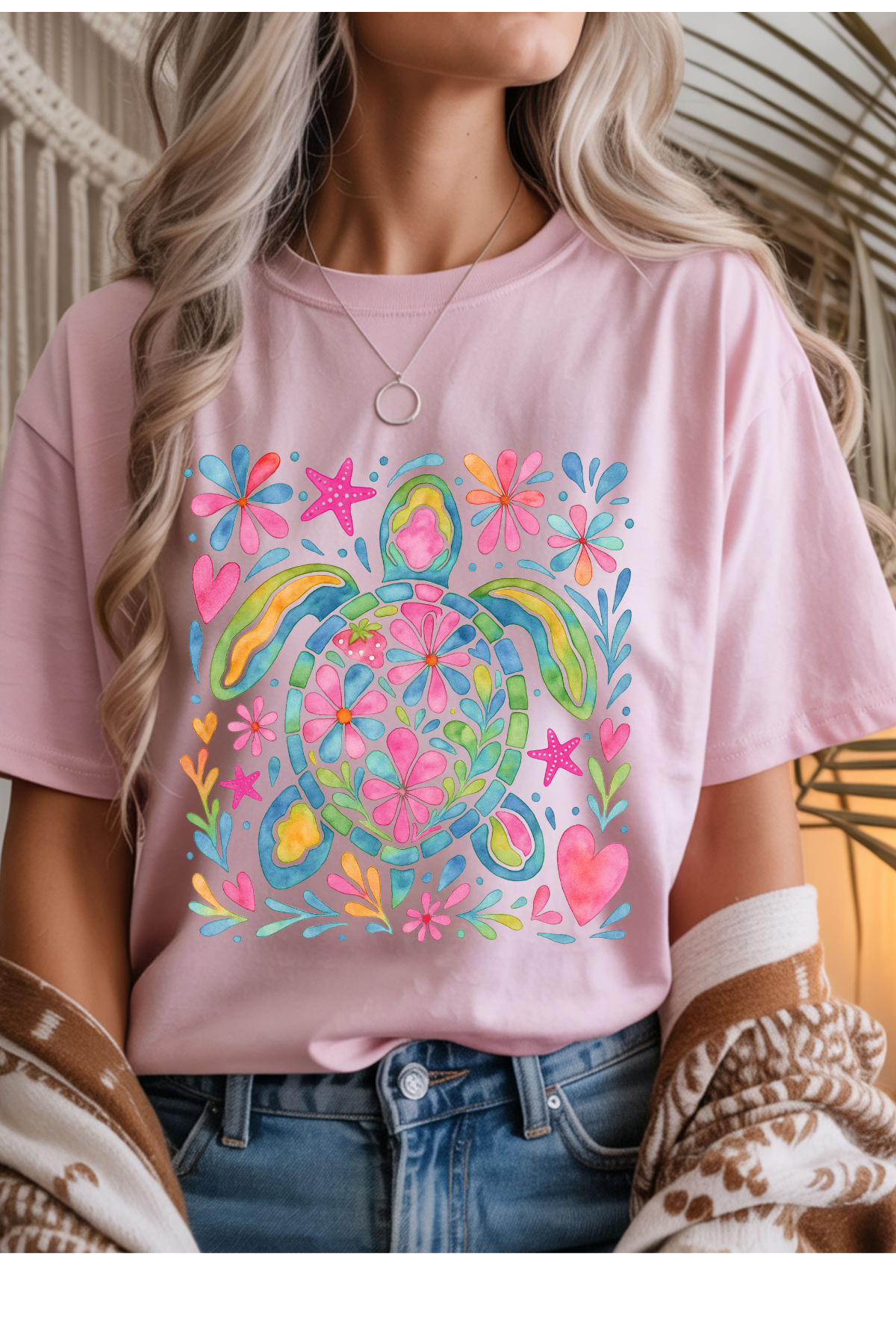 Watercolor Sea Turtle Graphic Tee