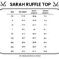 Sarah Ruffle Short Sleeve - Periwinkle Purple FINAL SALE