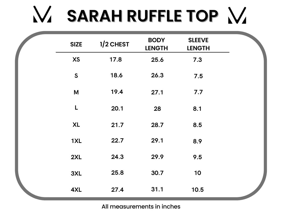 Sarah Ruffle Short Sleeve - Periwinkle Purple FINAL SALE