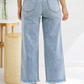 Fray Edge Wide Judy Blue Ankle