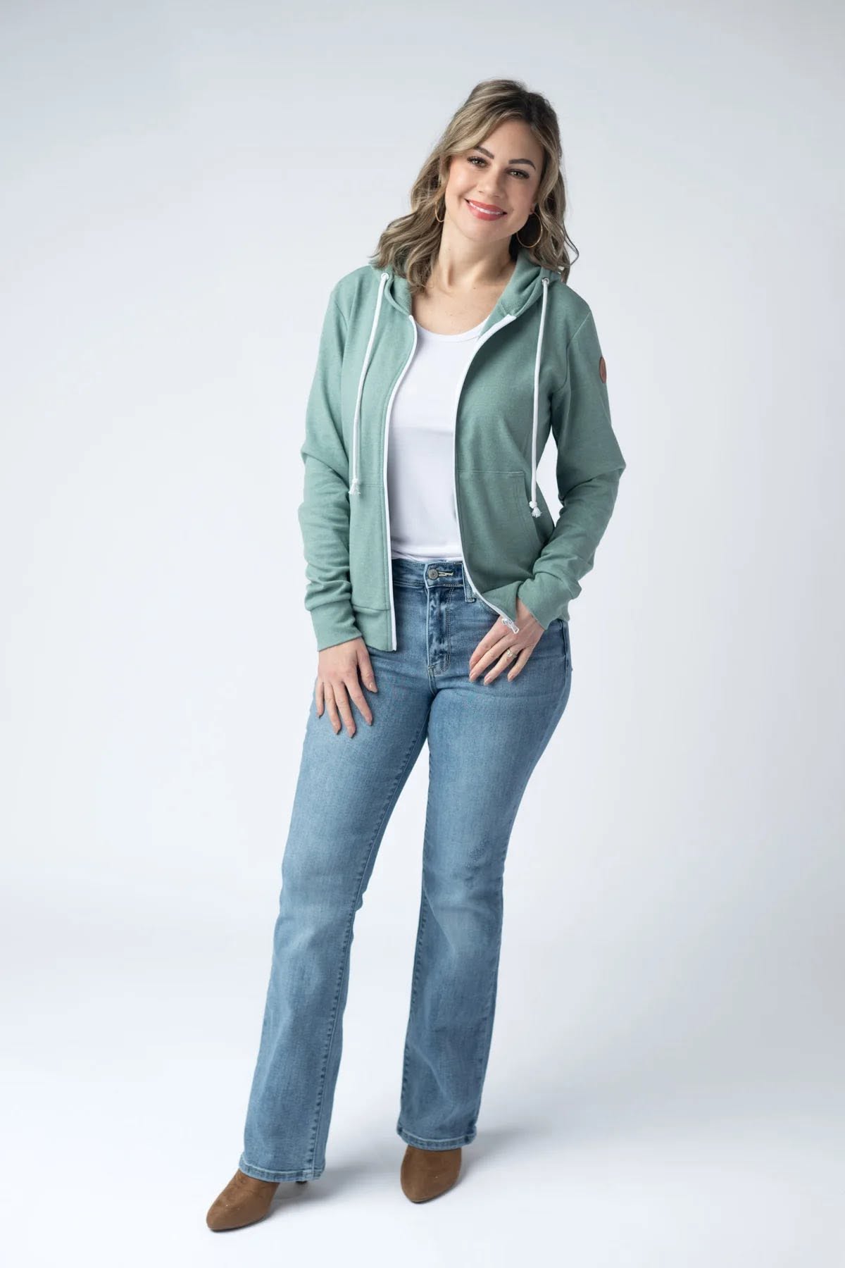 Fullzip Hoodie - Sage FINAL SALE