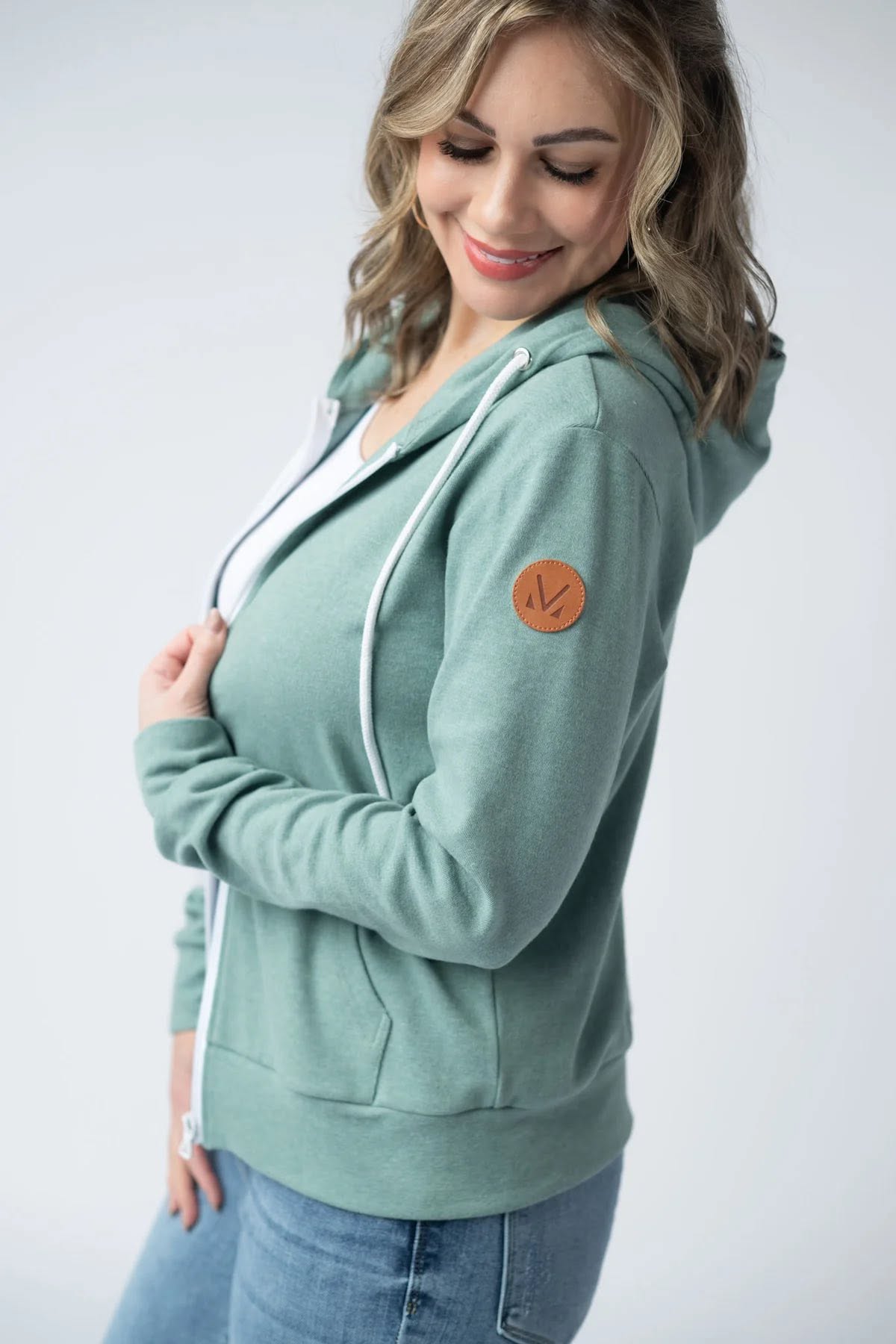 Fullzip Hoodie - Sage FINAL SALE