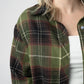 Finley Plaid Top - Olive and Brown