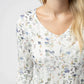 Long Sleeve Sarah Ruffle Top - Olive Meadow