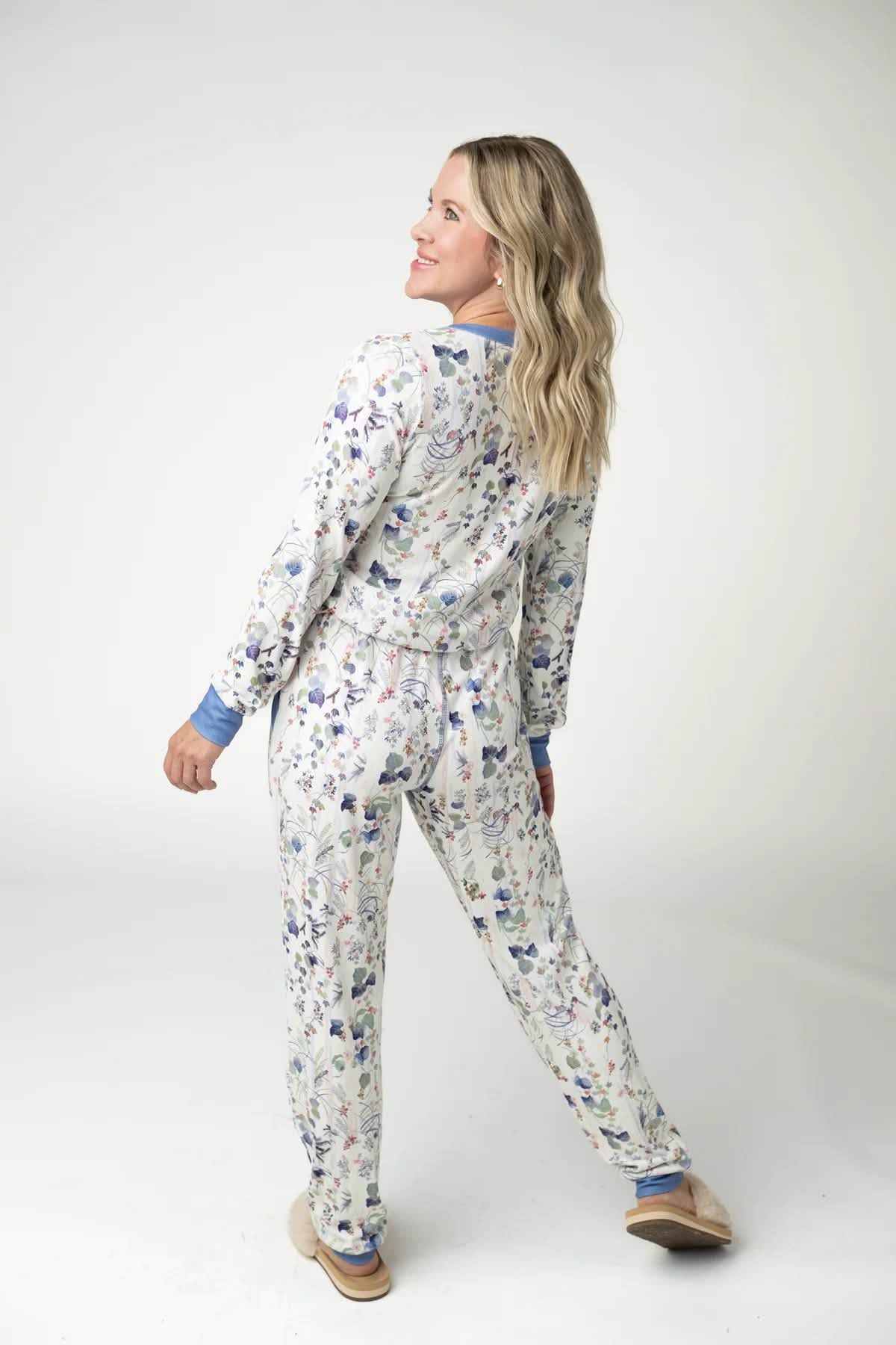 Cozy Pajama Set - Wildflower Meadow & Olive Meadow