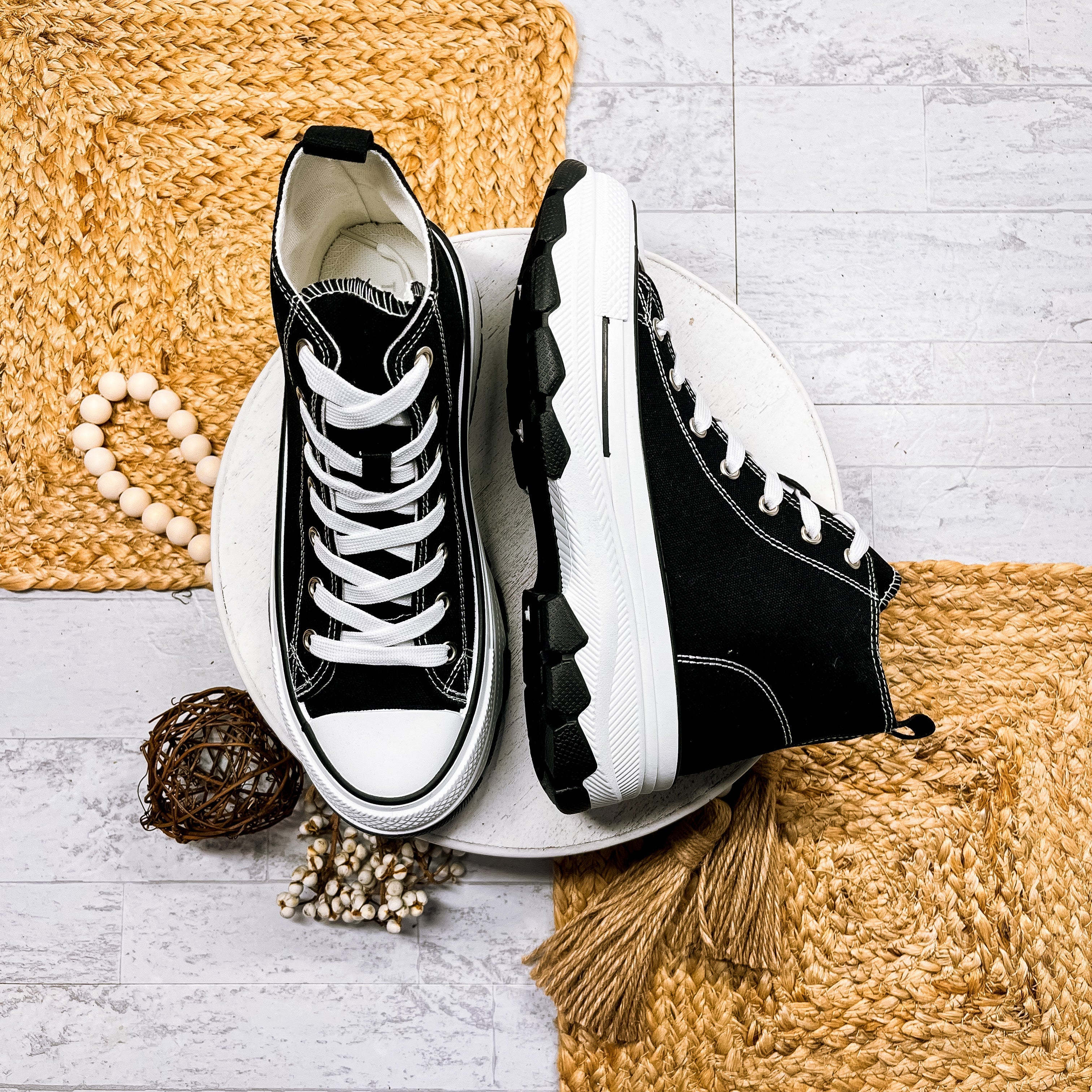 Stella Lace up High-top Sneakers