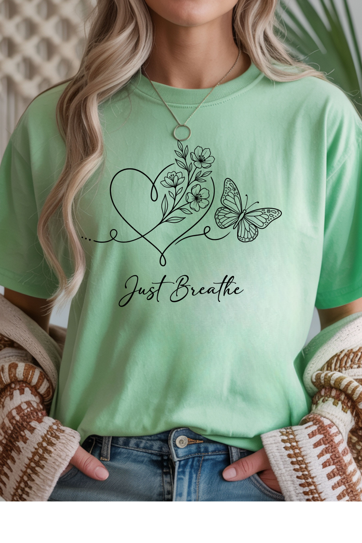 Just Breathe Graphic Tee