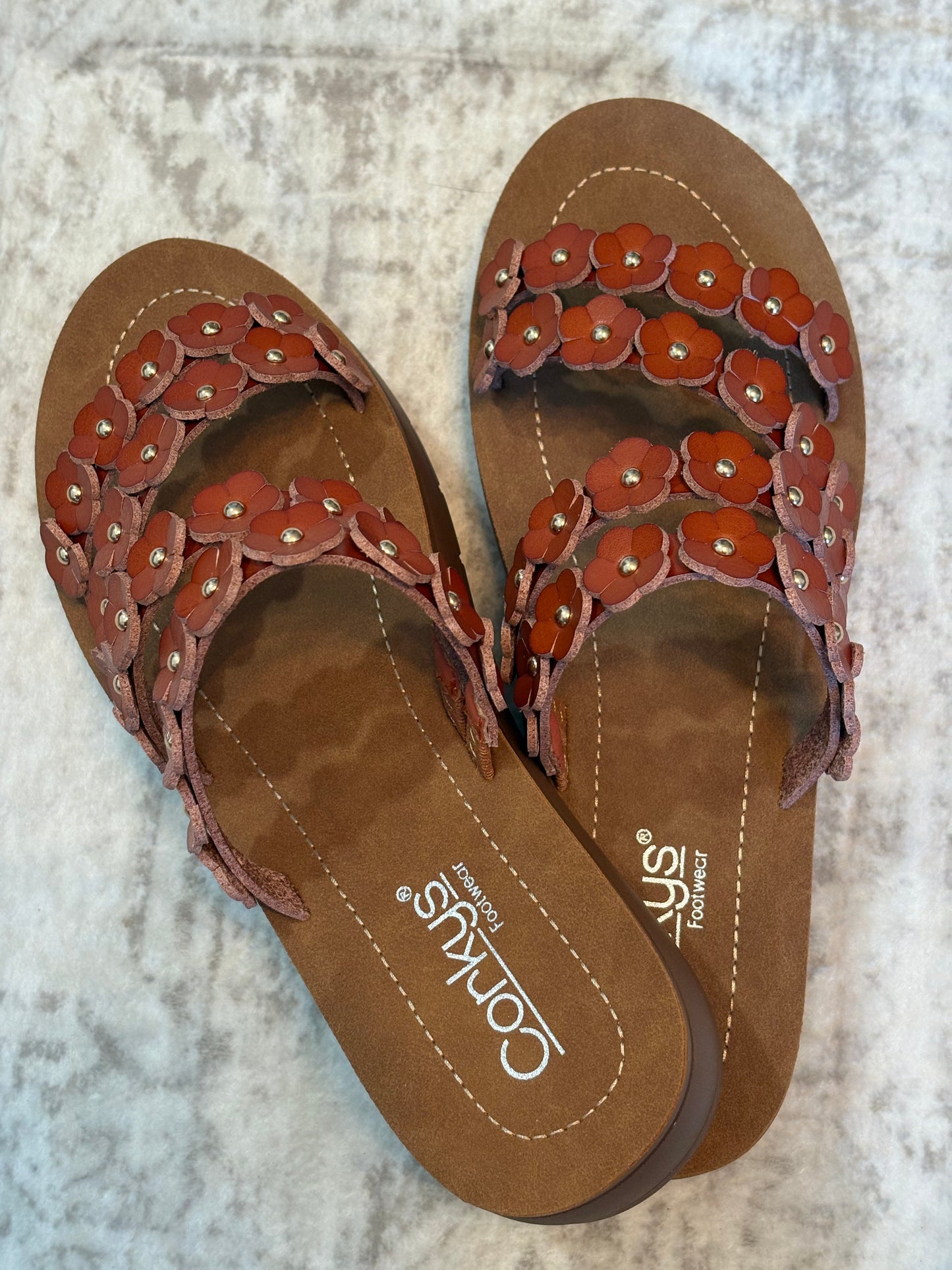 Corky's Cognac Garden Party Sandals