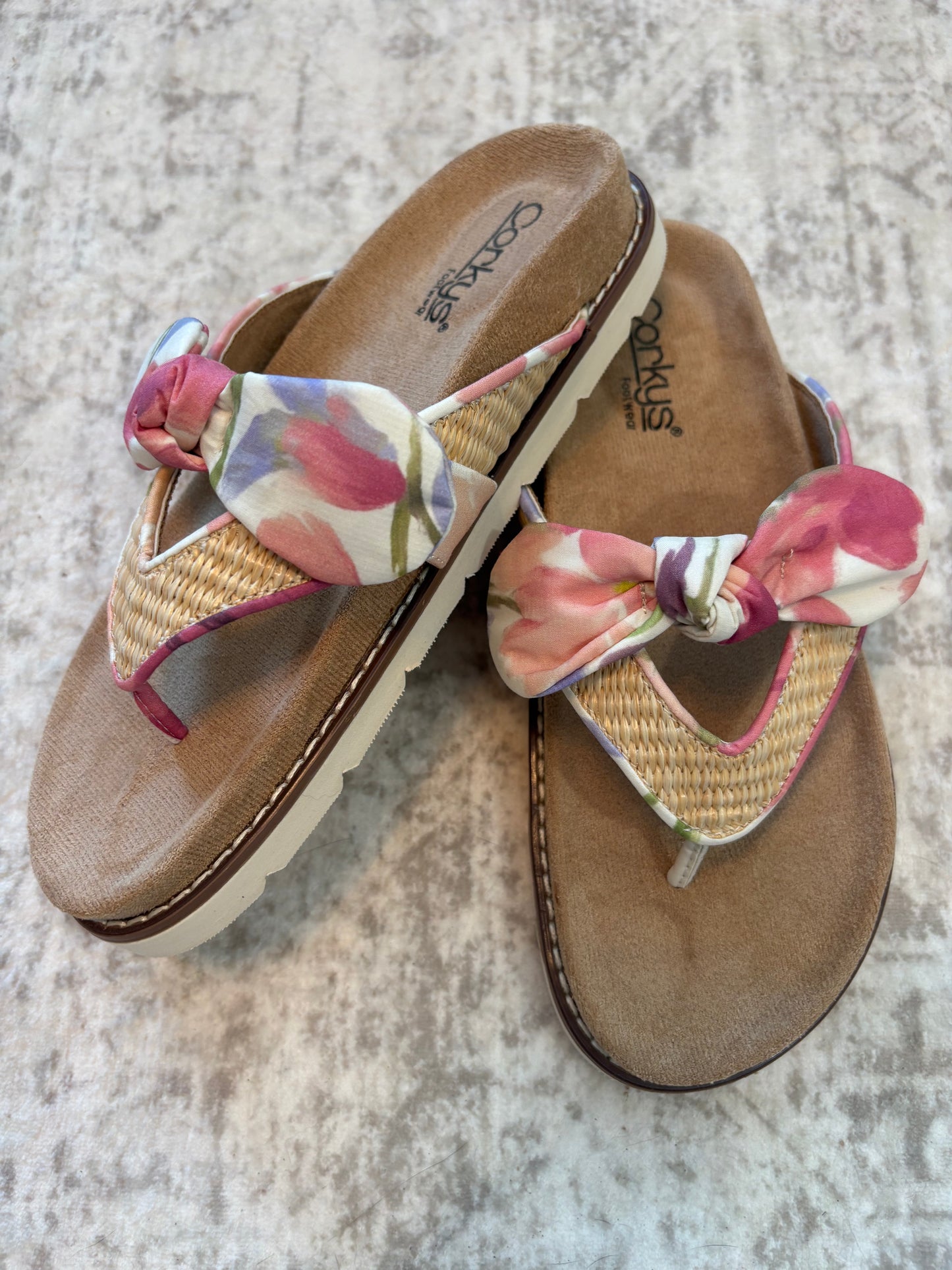 Corky's Floral Never Settle Sandals