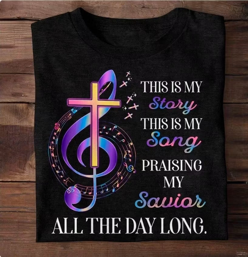 Praising My Savior Song Tee Shirt