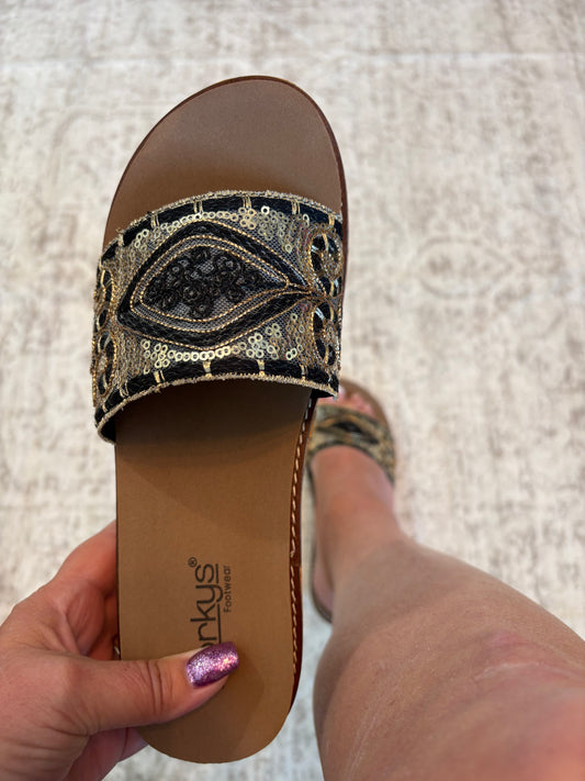 Corky's Black Wanderlust Wedges