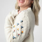 Micro Flower Sweater - Ivory